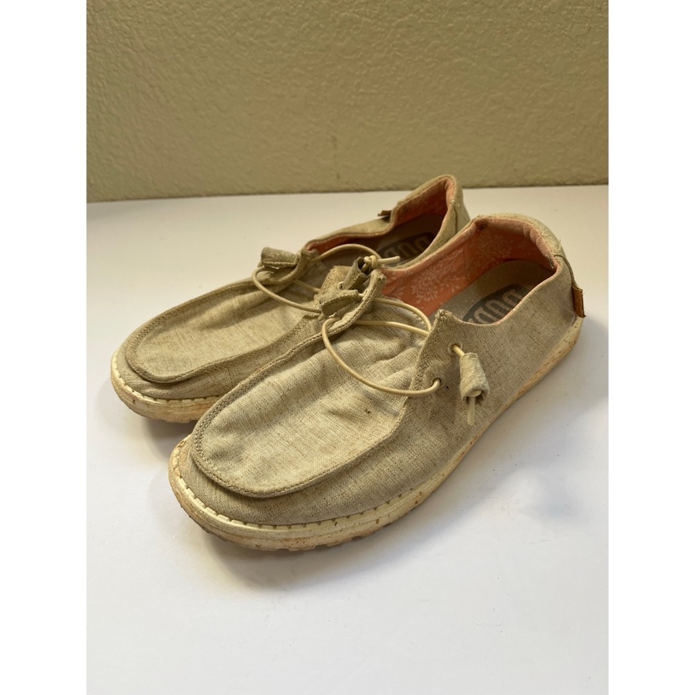 Hey Dude Wendy Chambray White Nut Women’s Size 9